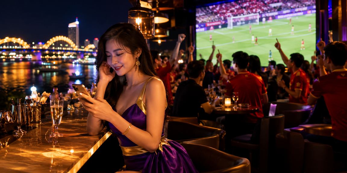 Người dùng chơi xổ số trên thiết bị di động tại Đà Nẵng